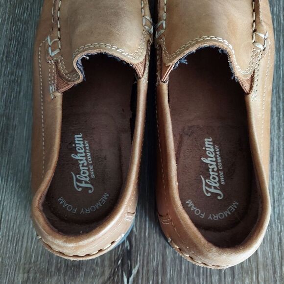 Boys Florsheim “Jasper Jr.” Moc Toe Venetian Loafer, Size 4 - Picture 6 of 9